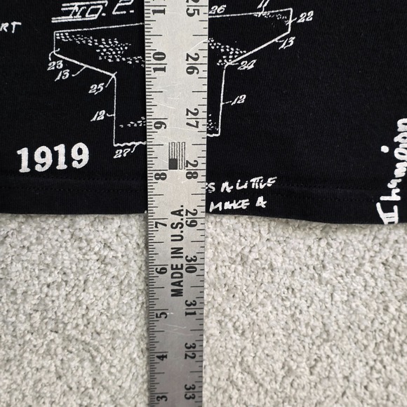 Champion Heritage "King Of The Sweatshirts"‎ AOP Graffiti Black XL T-Shirt - Picture 6 of 6